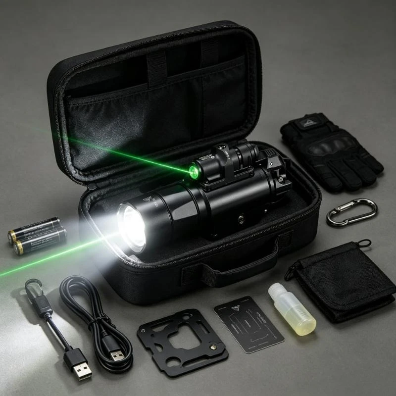 Alloy X400U Rail Light Red Green Laser Zero Adjustable Fit G17 Hobby Models DIY Appearance Modification