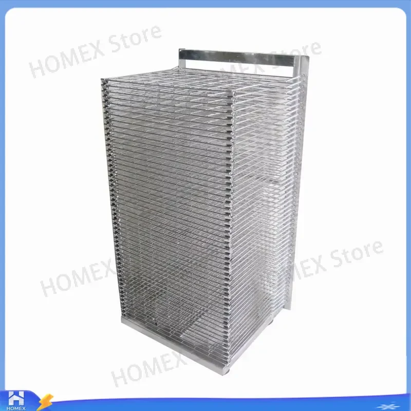 Industrial Galvanized Powder Coated Stainless Steel Screen Printed Hanger with 4 Wheels Heavy Duty Rolling Clothes Rack