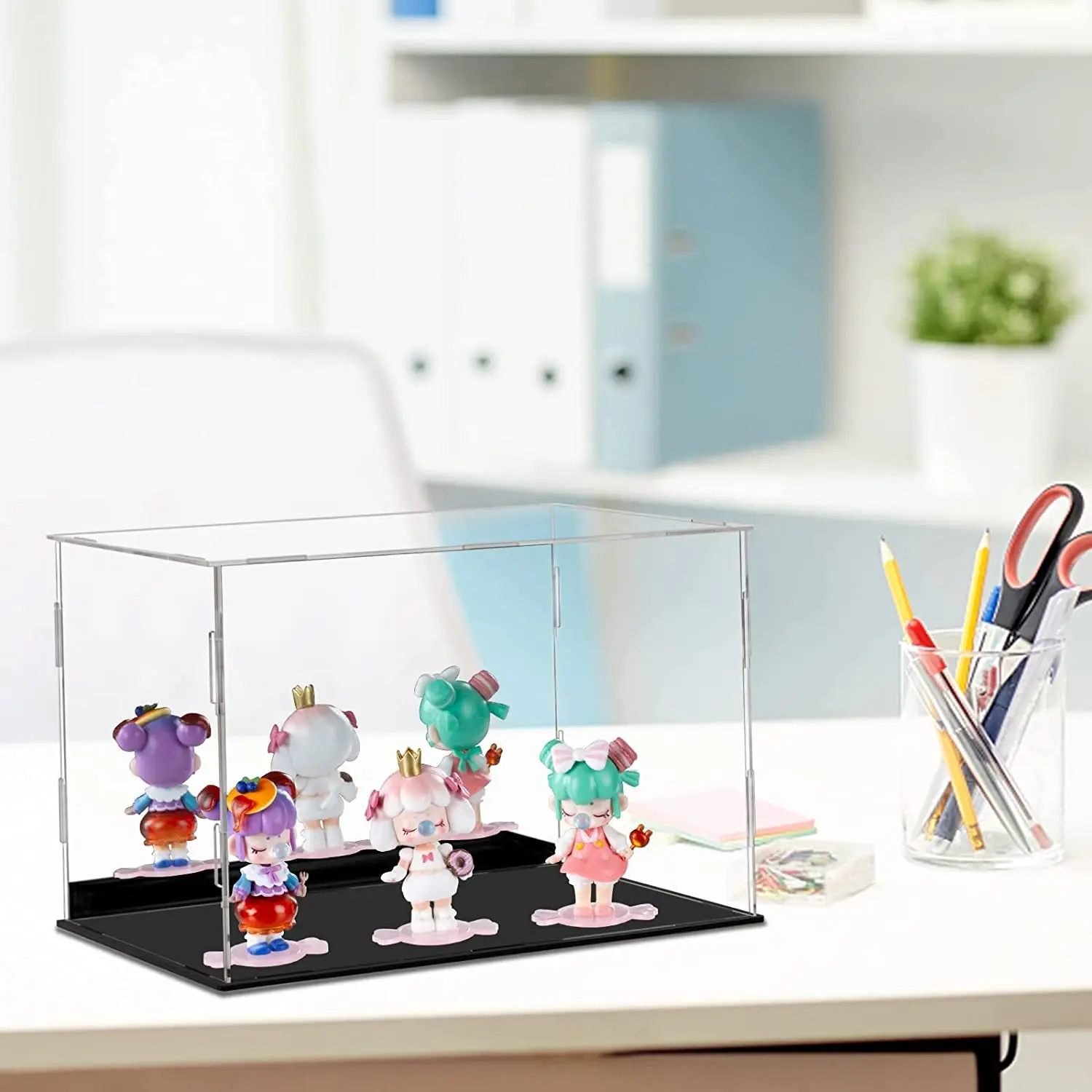 Acrylic Display Case for Collectibles Assembled Clear Acrylic Box for Display Figures Storage Toy Dustproof Protection Showcase