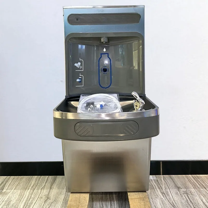 machine button induction water outlet European and American hot sale wall hanging contactless refrigeration water dispenser