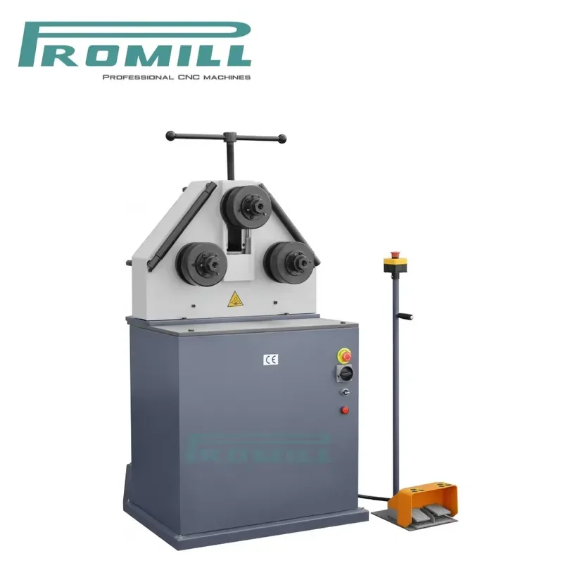 HCY Professional Service Tube Profile Bending Machine Hydraulic Round Bending Machine with Electric Three-Roller-Wheel