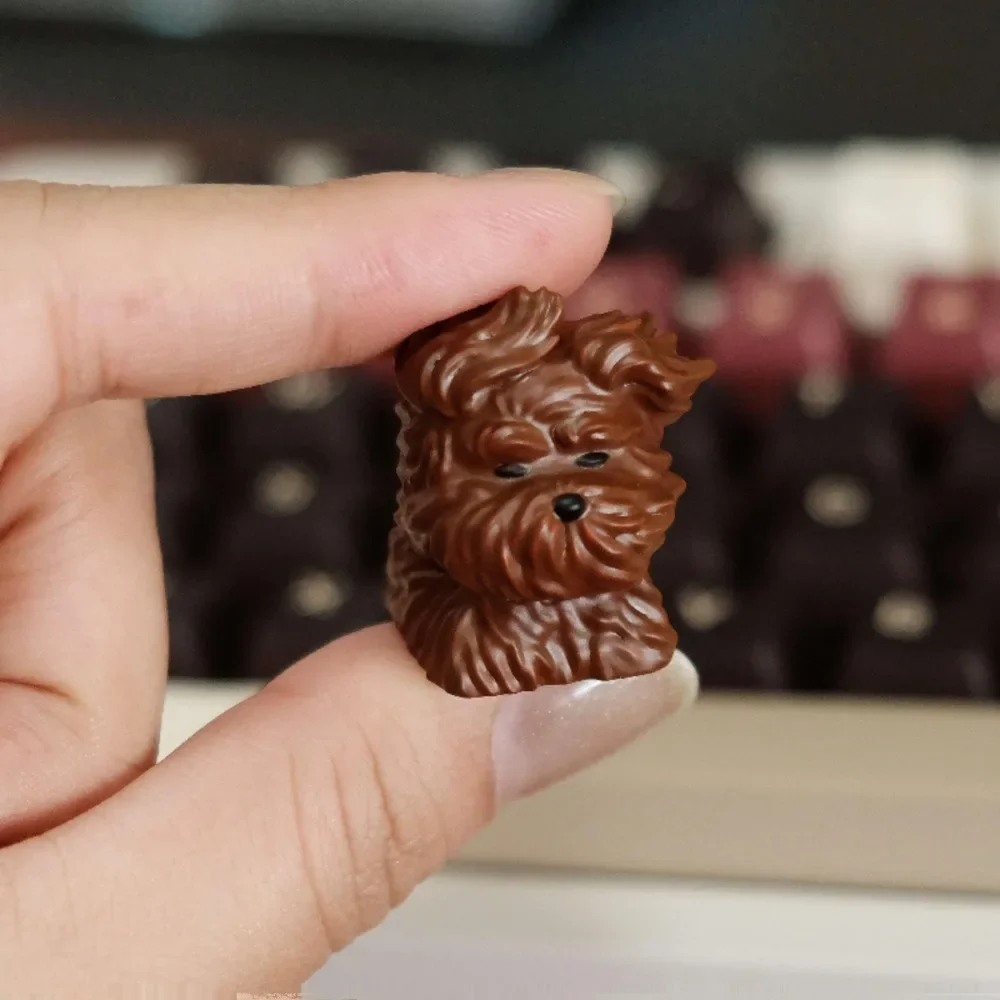 Lindo cachorro Keycap personalizado Schnauzer resina teclado tapa Cherry MX ESC hecho a mano Anime Artisan KeyCap para teclado mecánico regalo