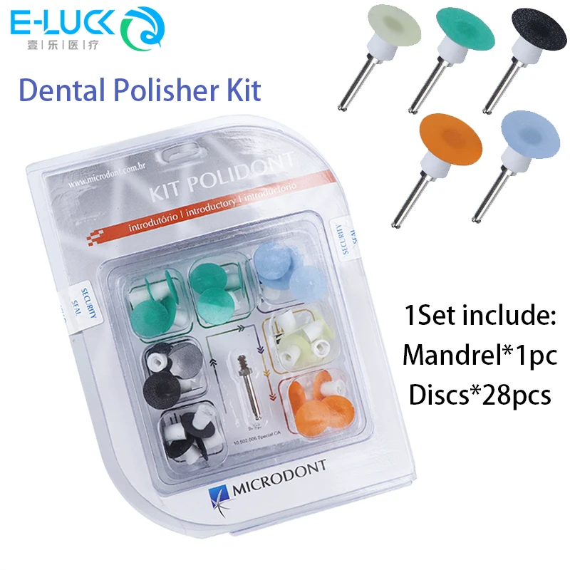 

28pcs/set Dental Polishing Disc Diamond Polidont Kit Finishing Polishing Discs Polisher For Low speed