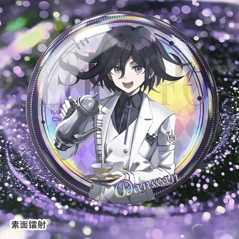 Danganronpa Game Figure Kokichi Oma Badge Enoshima Junko Backpack Ornament Pins Yasuhiro Taeko Anime Broochs Gift