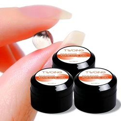3pcs Soild Nail Glue Gel For Press Nails,Fake Nail Tips,Acrylic Nails Long-Lasting Strong Adhesion Solid Gel NeedUV Light cured