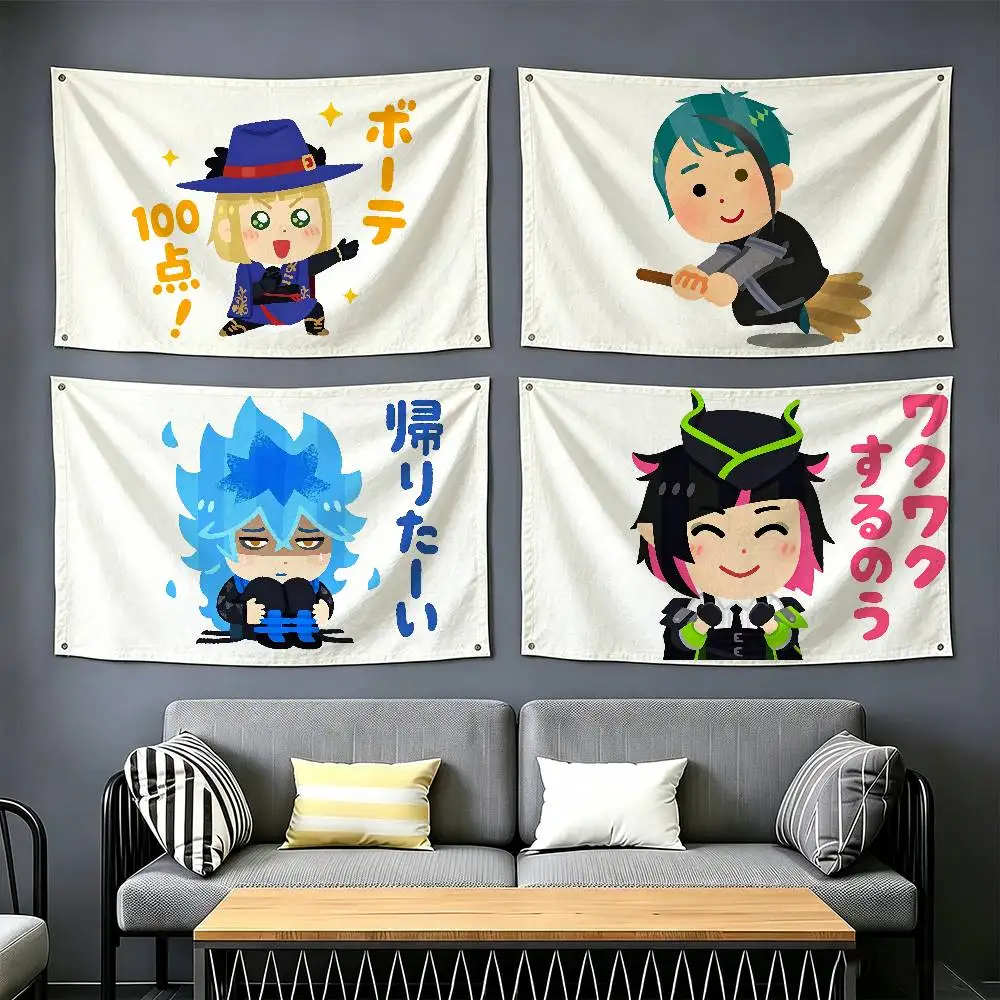 silly cute expressions Game Twisted Wonderland  Flags Suitable For Party Club Outdoor Interior Wall Decoration Banner Fans Gift