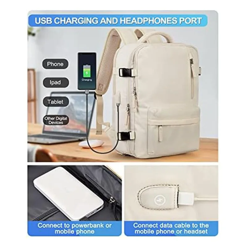 

Trend Backpack Multifunctional Commuter Travel Backpack USB Men's and Women's Laptop Bag