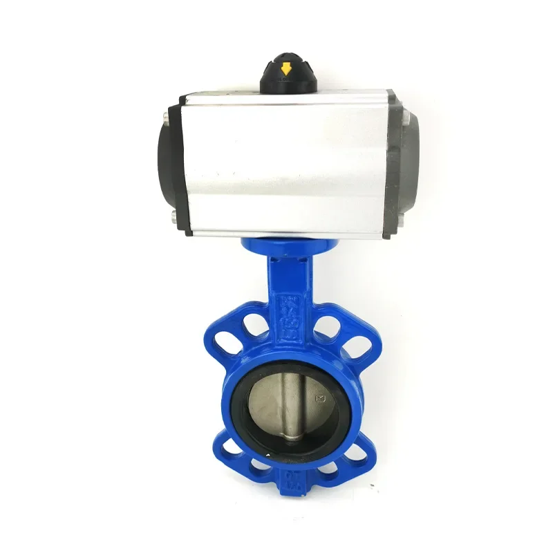 Pneumatic Butterfly Valve D671X-16Q Pneumatic Wafer  Sealed Wafer