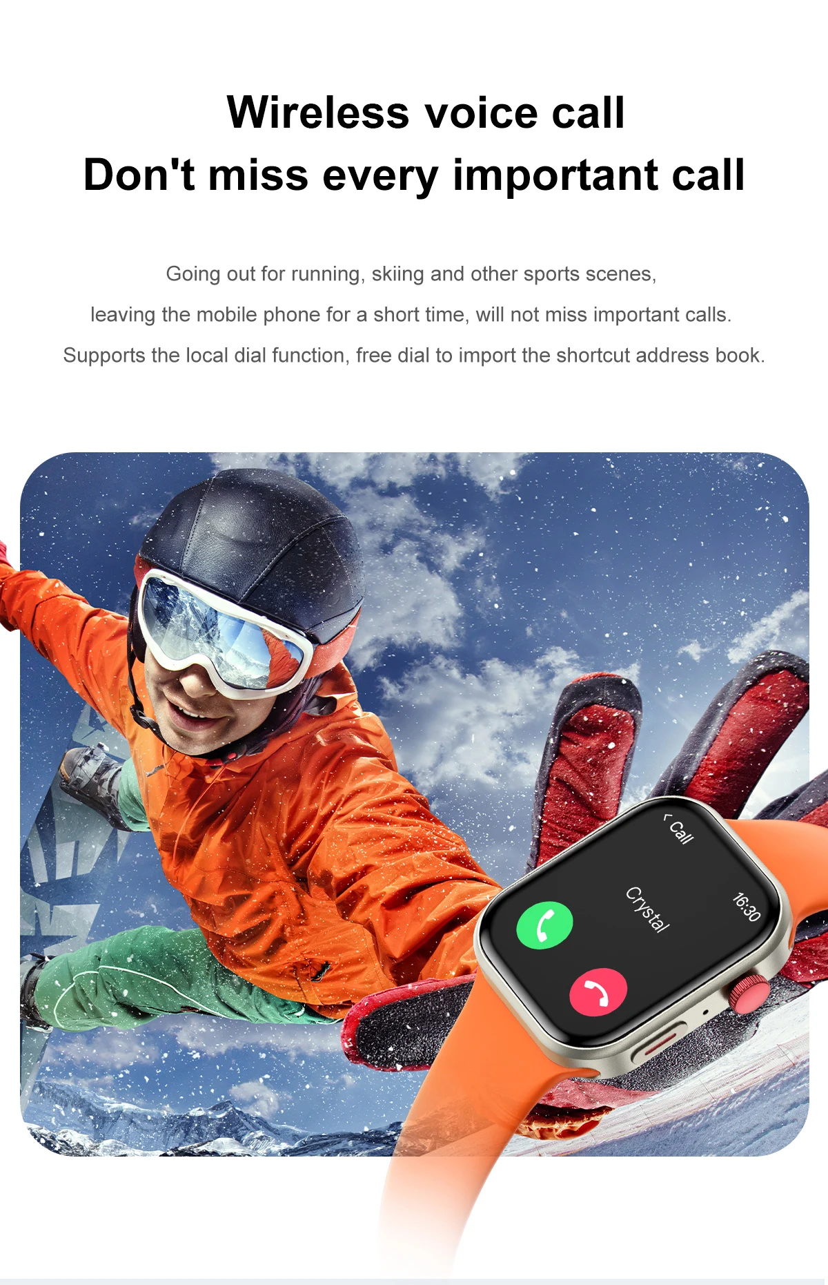 LIGE Ultra Smart Watch 3 Armbänder für Männer und Frauen, AMOLED, Herzfrequenz, Bluetooth, Anruf, Sport, Fitness, wasserdicht, Smartwatch für iOS und Android – Detail 11