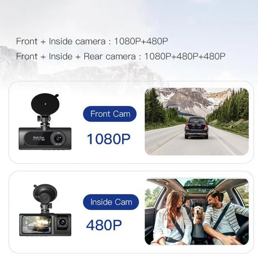 Car Front Camera High-quality Wide Angle Dash Cam with G-sensor Night Vision Loop Recording Easy Installation for Enhanced