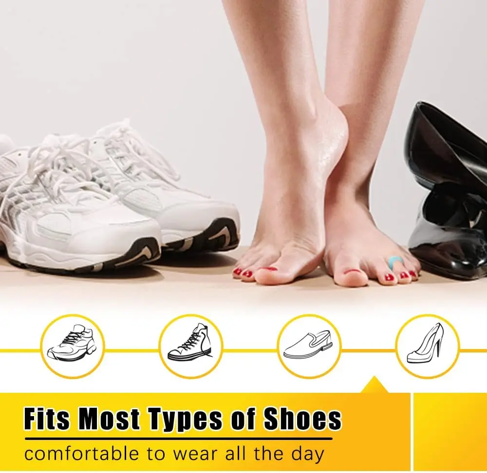 

2/6Pcs Sumifun Silicone Toe Separator Feet Orthopedic Pedicure Pad Hallux Valgus Corrector Bunion Guard Gel Foot Care Tool