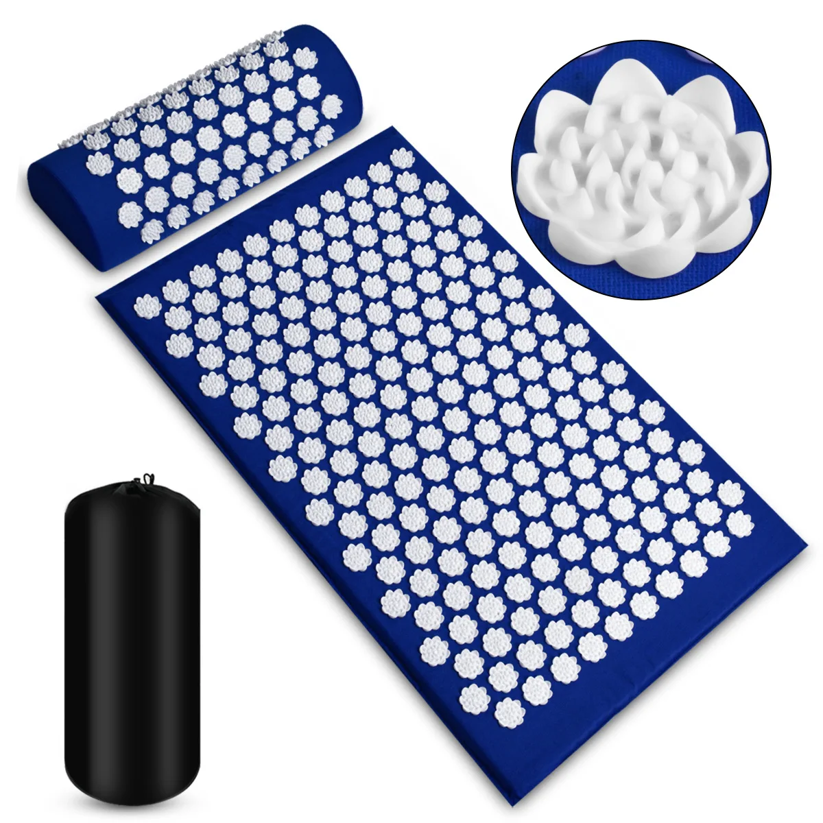 3pcs set Back decompression acupuncture moxibustion pad massage acupoint fitness maintenance sports yoga mat popular massage pad