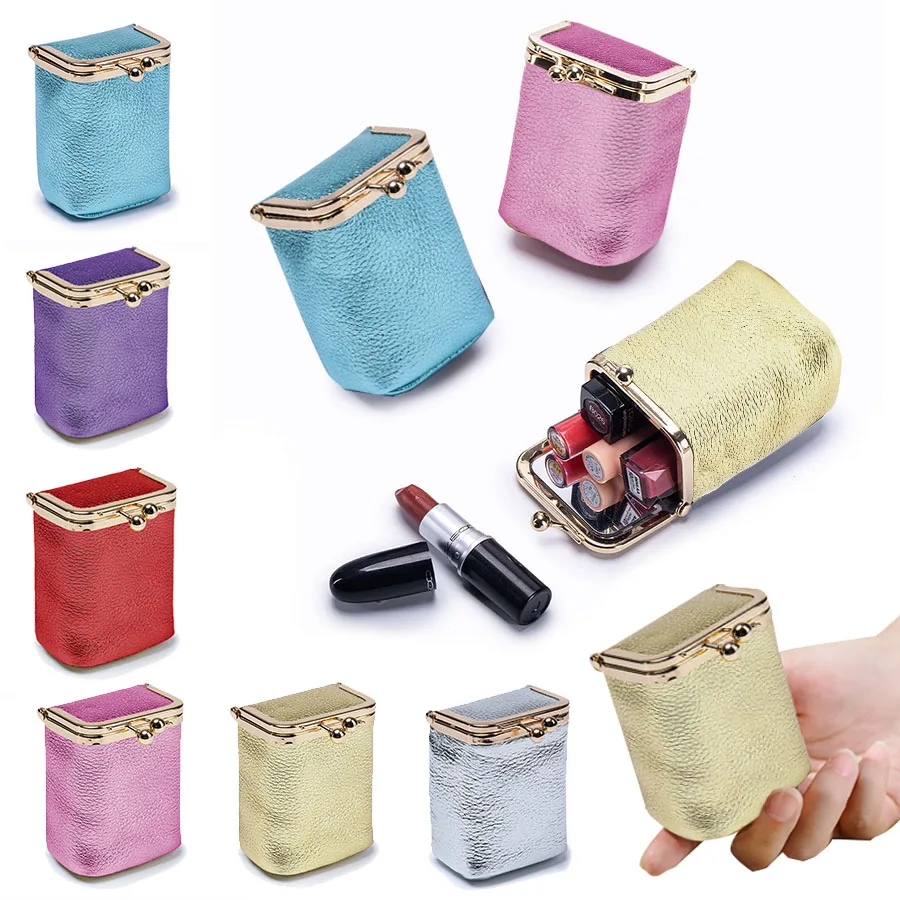 New Arrival Top Layer Cowhide Ladies Wallet with Mirror Portable Compact Coin Storage Bag Luxury Sensation Mini Organizer