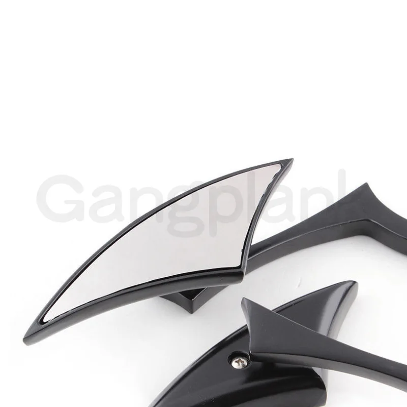 Motorcycle Classic Knife-shaped Modified Reflector Rearview Mirror Motorbike Galvanized Alloy Reversing Side Mirror for Harley