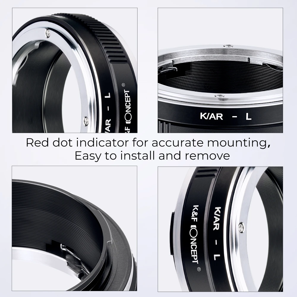 K&F Concept K/AR-L Adapter for Konica AR lens  to Leica SL TL TL2 CL Sigma fp fpL Panasonic S1 S1R S1H S9 Lens Adapter