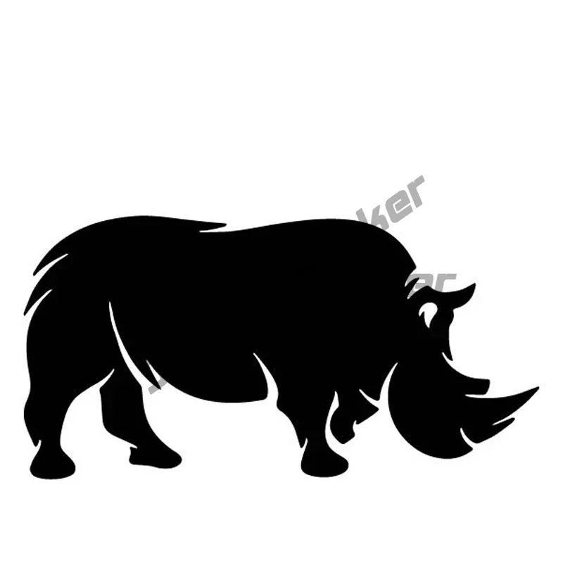 

A Sturdy Rhinoceros Pattern Car Sticker Trunk Decor Decal To Cover Scratches Sunscreen Waterproof PVC