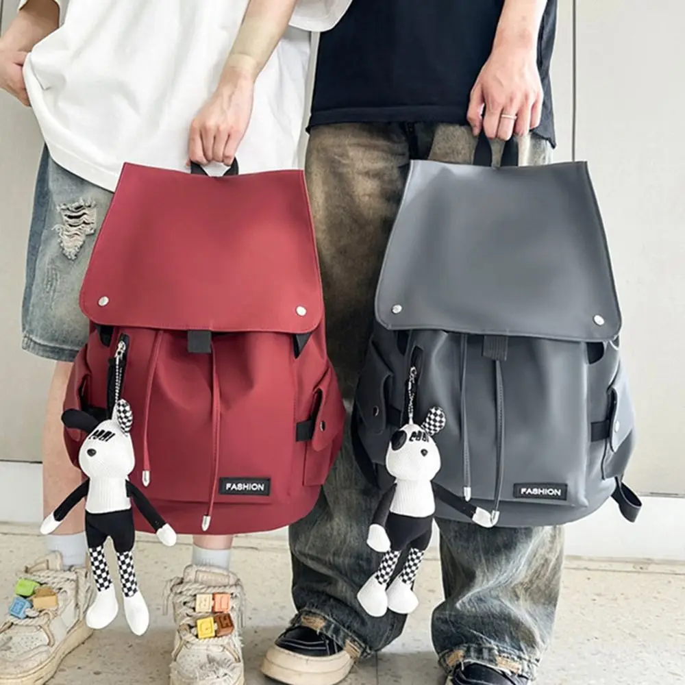 

Large Capacity Men's Shoulder Bag Multi Pocket Waterproof Business Backpack Solid Color Unisex Computer Backpack Men/Women