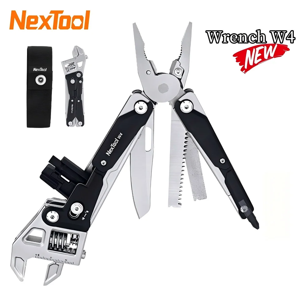 nextool-w4-11-in-1-multi-tool-adjustable-wrench-folding-pliers-screwdriver-wood-saw-outdoor-camping-survival-edc-emergency-tool