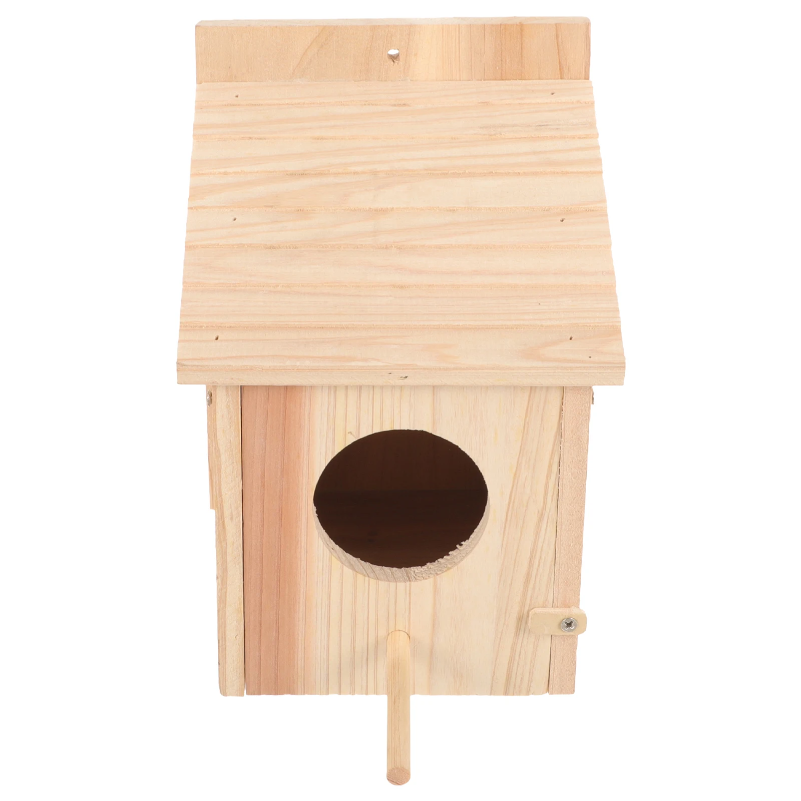 

Wooden Bird Cage House Outdoor Nesting Decor Feeder Hanging Small Bird Supply Wooden Feeder Garden Nesting House Safe