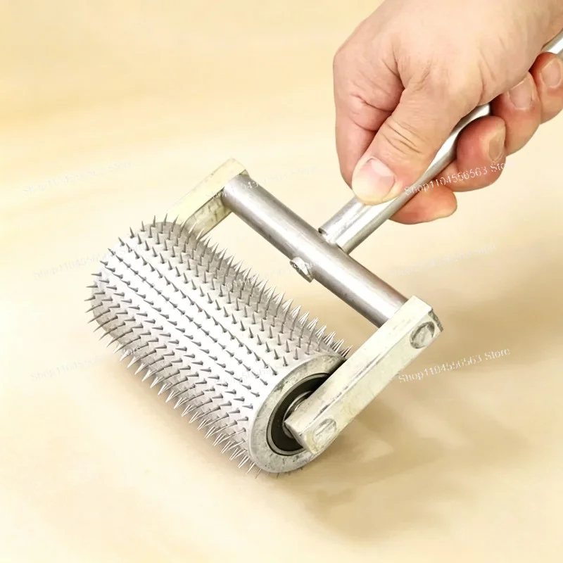 

Factory Custom Perforated Barbed Needle Roller Pinhole Hand Push Roller