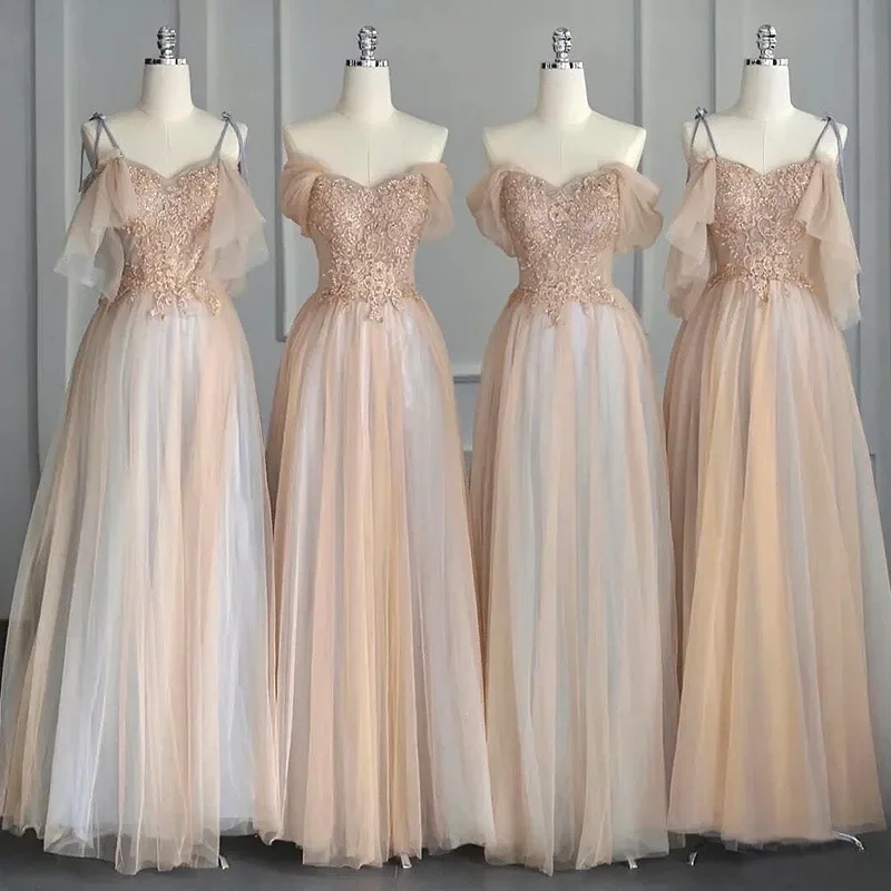 Bridesmaid Dress New Style Temperament Long Sisters Group Dress Dress Can Be Worn At Ordinary Times To Show Thin Customization