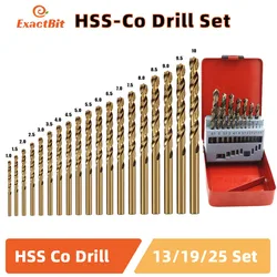 Cobalt High Speed Steel Twist Drill Bit M35 Stainless Steel Tool Set Of Drills Accessories For Metal Stainless Steel Drilling