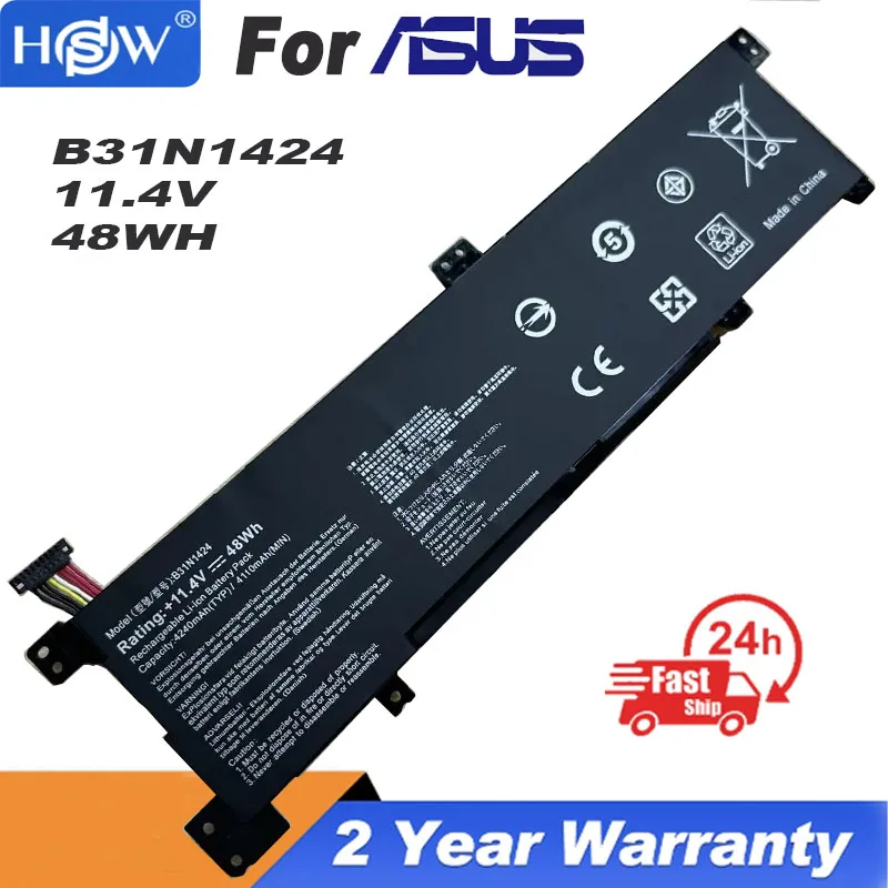 

B31n1424 bateria do portátil para asus k401l a401l k401lb k401lb5010 k401lb5200 k401lb500 a400u k401u k401ub k401uq 11.4v 48wh