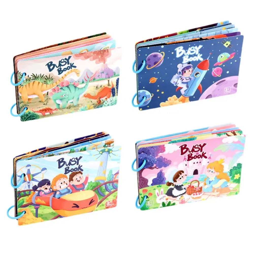 

Montessori Busy Sticker Book Enlightenment Educational Matching Puzzles Game Interactive Logical Training Early Education Book