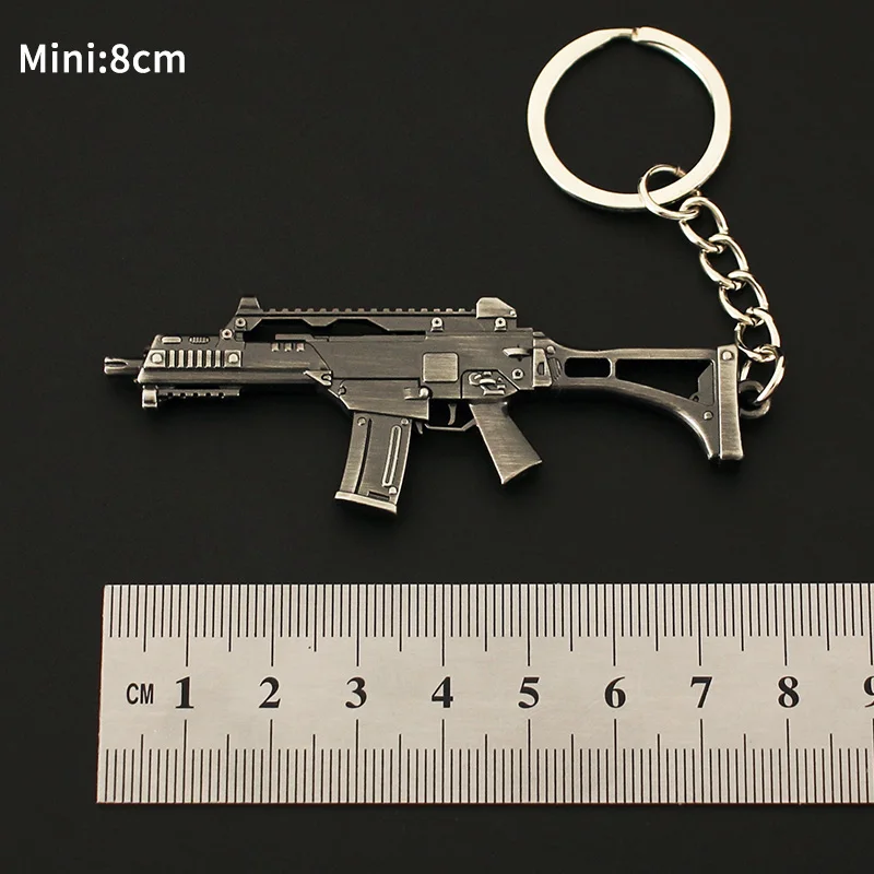 PUBG Mali pisztoly keychain Fém Fegyver manöken battlegrounds Hátiszák Ütközet Megsüt Bétel helmes 98k ligh kulcs Rablánc Medál ajándékok Gyermek-