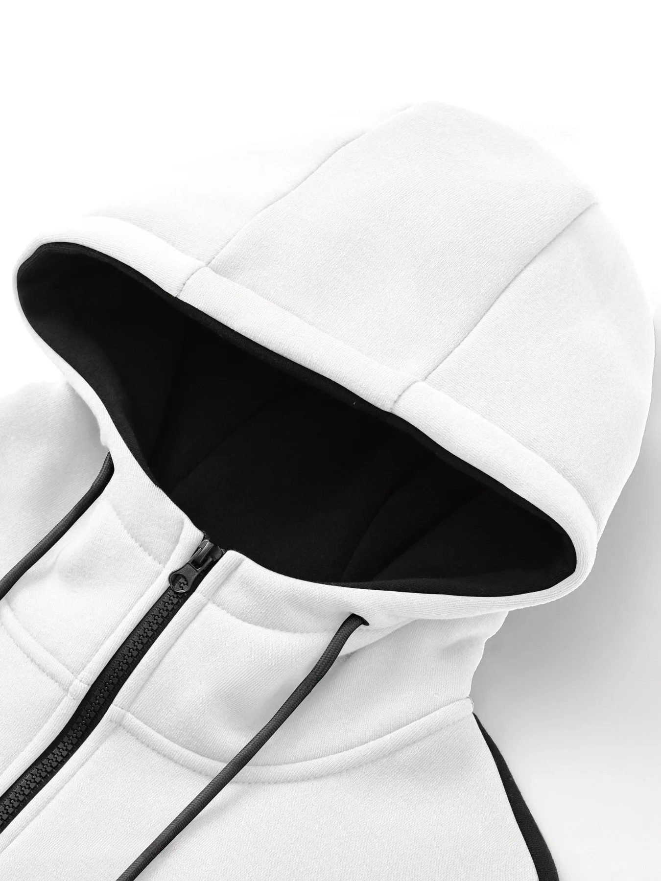Herbst Winter Herren Urban Outdoor Zip-Up Hoodie Strick-Polyester Langarm-Sweatshirt Leicht Weich Locker Tägliches Gehen Fitness Streetwear – Detail 12