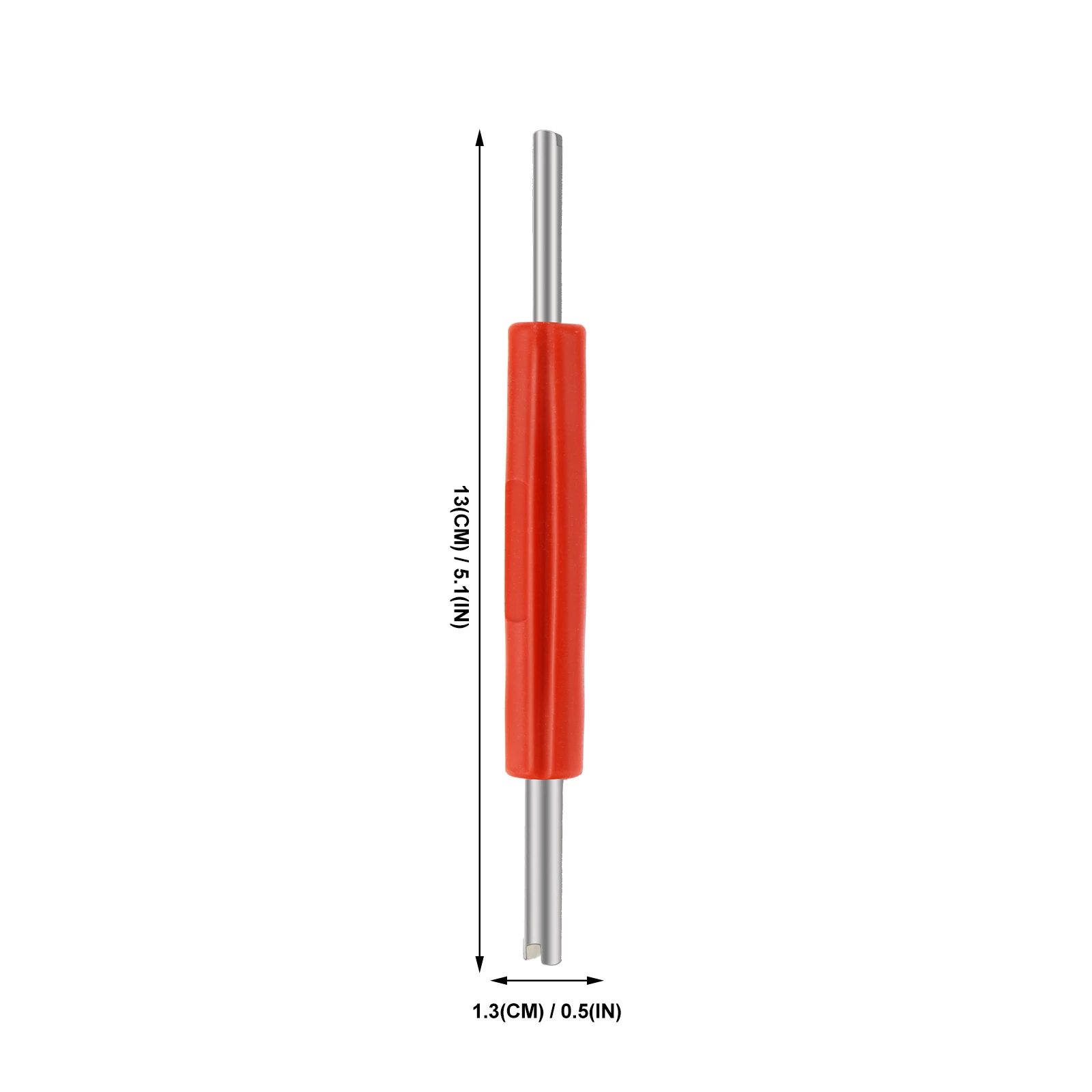 

6Pcs Core Remover Tool Dual Head Tire Repair Set Durable Handle Easy Carry Use Multiple Applications Dual Head Core Remover