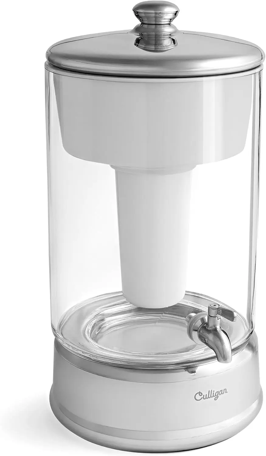 

with ZeroWater Technology 40-Cup Glass Water Filter Dispenser – Includes 5-Stage Advanced Water Filter, Certified to Reduce