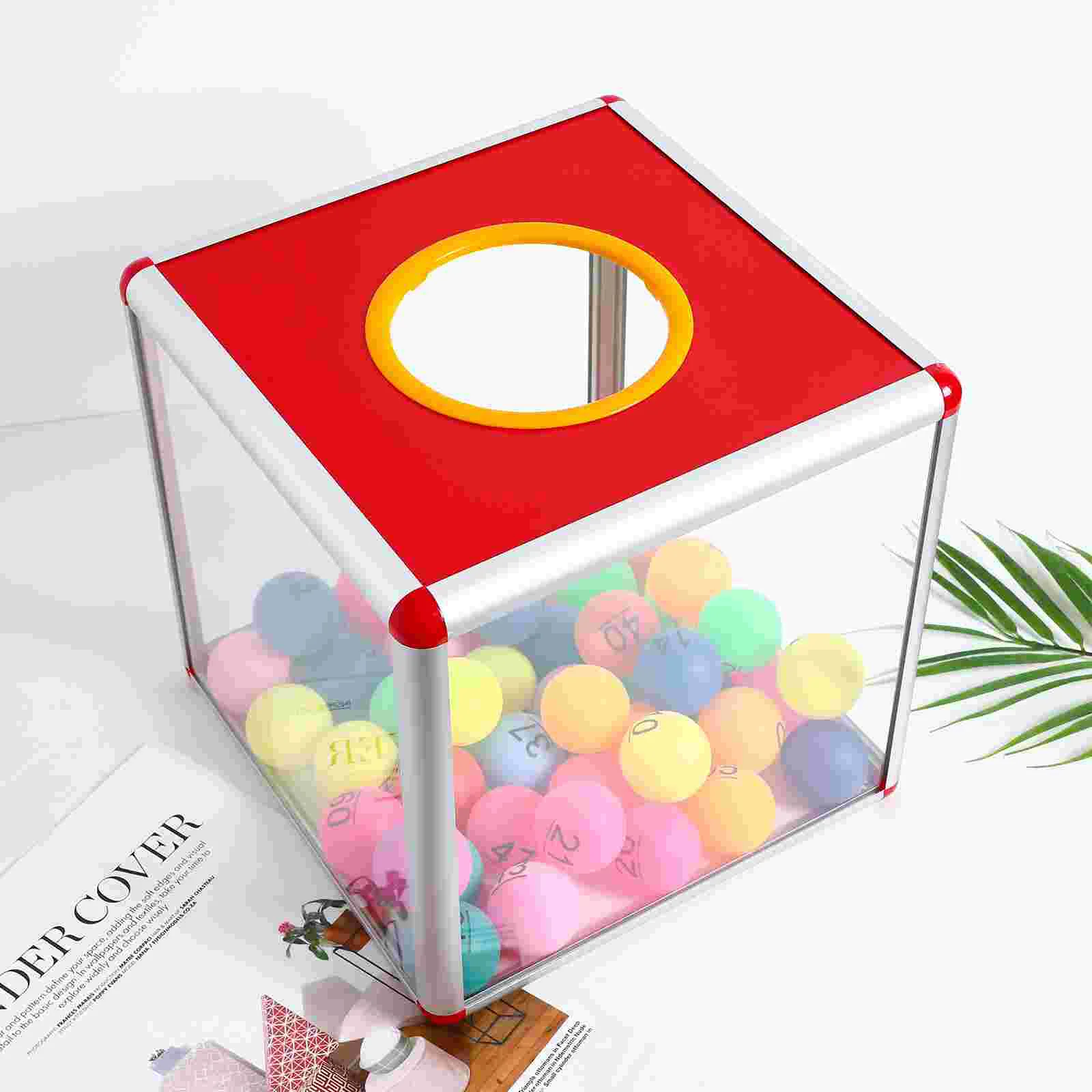 Lottery Box Tots Toys Case Ticket Holders Voting Storage Container Suggestion Mailbox Raffle Boxes Aluminum Alloy Office