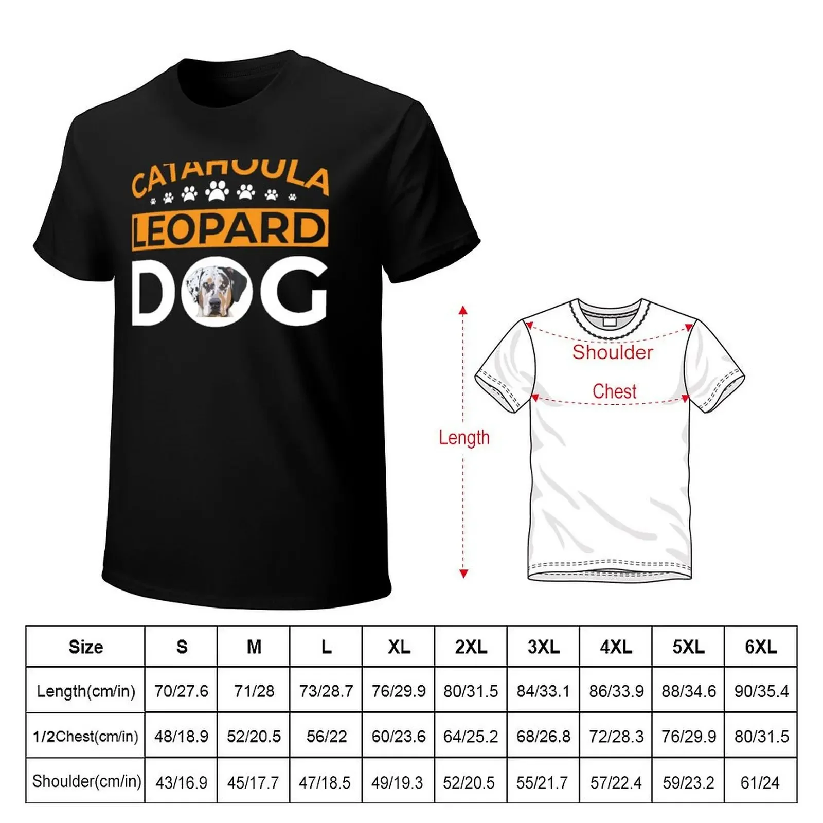 Catahoula Leopard Dog T-shirt summer tops aesthetic clothes new edition oversized t shirts for men