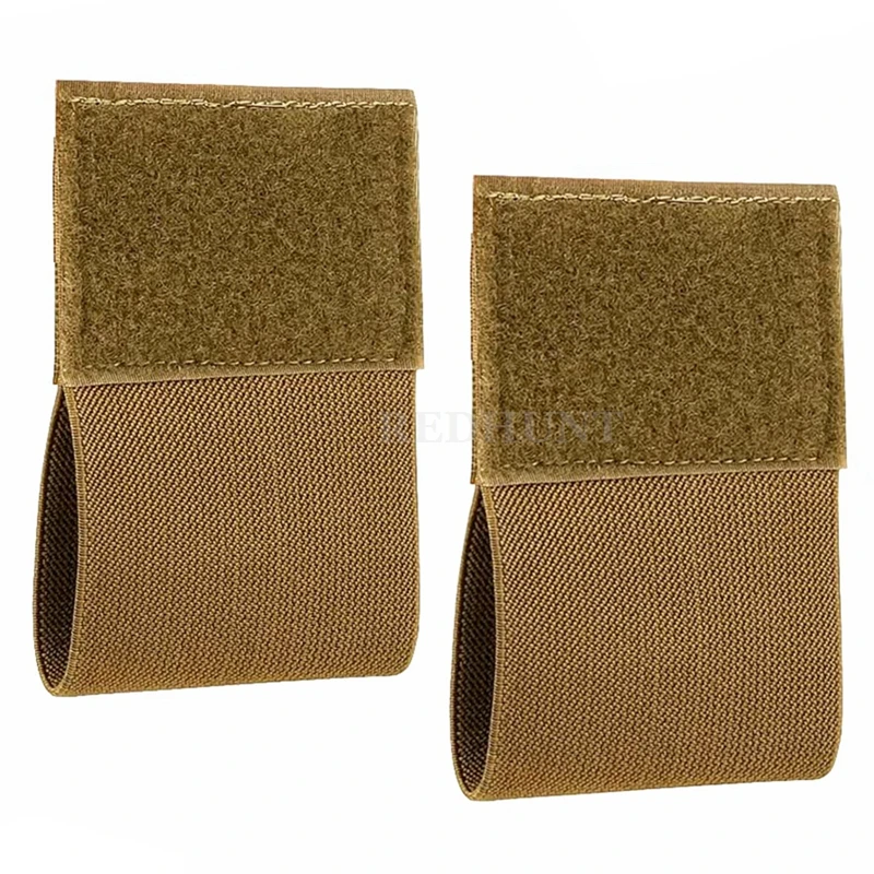 2 قطعة حامل عاصبة مرنة مع هوك وحلقة في الهواء الطلق EDC الحقيبة لوحة الناقل الصدر تلاعب سترة حزام حمل EMT تخزين حامل