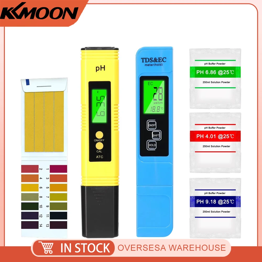 PH Tester TDS/EC Test Pen Soil Moisture/PH/Sunlight Intensity Testers Garden Planting Soil Detector Soil and Water PH Test Tool