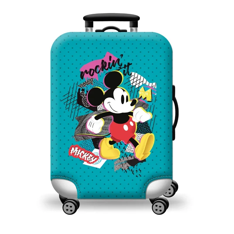 Disney Mickey Mouse Luggage Cover Protector Dust-proof Scratch Resistant Elastic Luggage Cover Apply To 18\'\'-32\'\' Suitcase Case