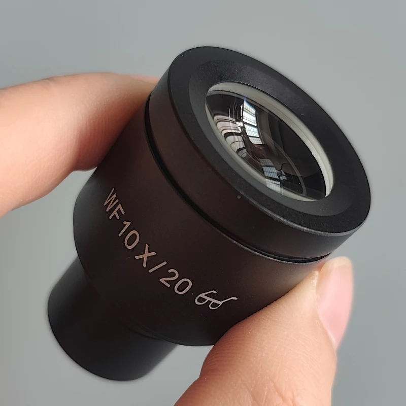 WF10X نقطة عين عالية واسعة الزاوية مجال رؤية العدسة 18/20 مللي متر واجهة 23.2 مللي متر للمجهر البيولوجي