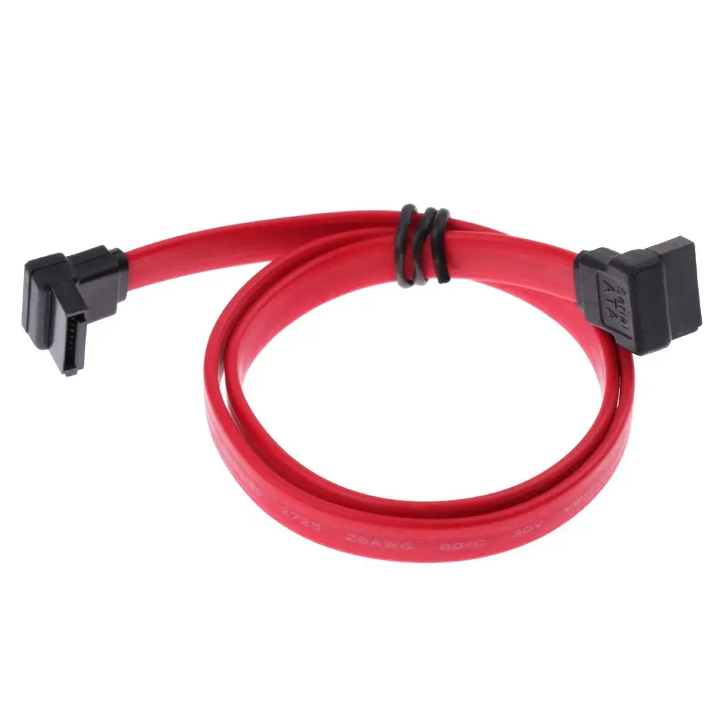 Sata3 Cable 46cm 90 Degree Data Cord High Speed Hard Disk Connection Line for PC Computer Hard Drive