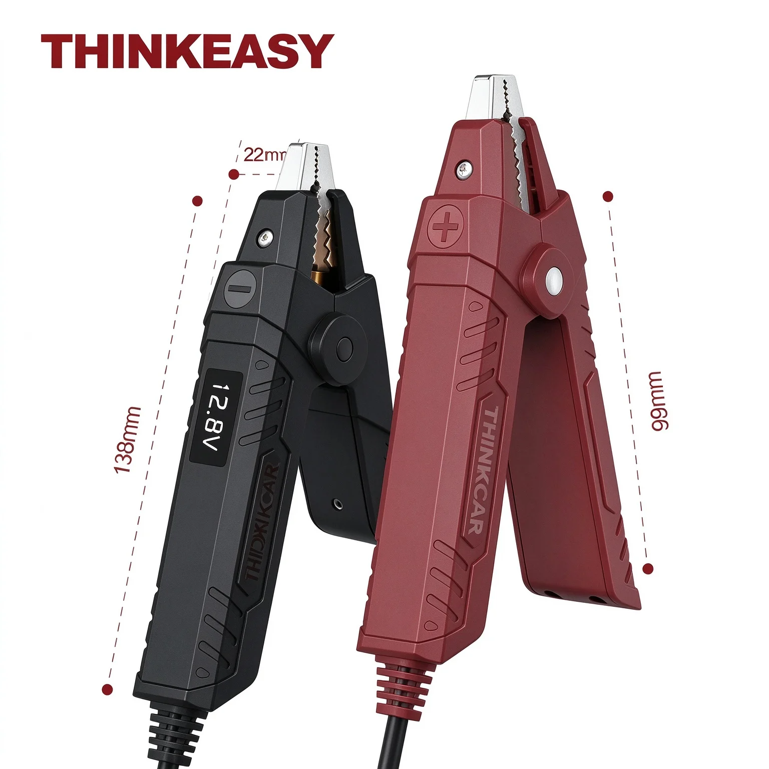 THINKCAR ThinkEasy V2 Wireless Bluetooth 12V Battery Tester 2000CCA Charging Test Tool for Vehicle Motorbike Marine
