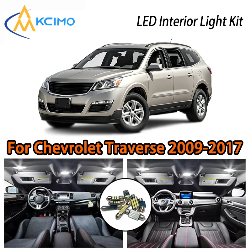 

Two Colors Choice LED Interior Lights For Chevrolet Traverse 2009-2017, Super Bright Car Atmosphere Lamp