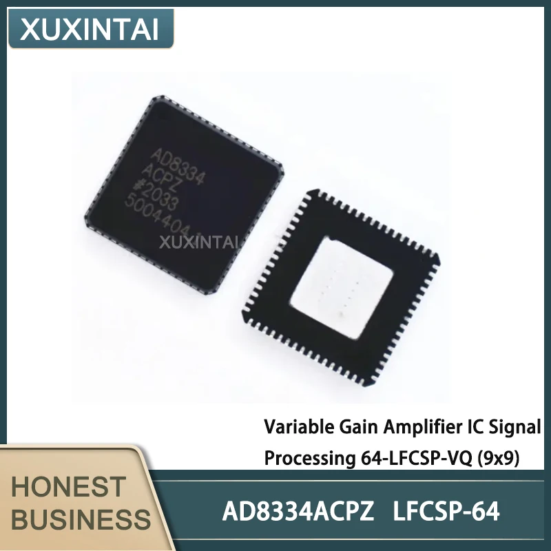 

5Pcs/Lot New Original AD8334ACPZ AD8334 Variable Gain Amplifier IC Signal Processing 64-LFCSP-VQ (9x9)