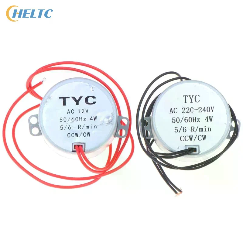5-6 R/min Stable Synchronous Motor TYC-50 AC 220V 12V 50/60Hz Torque 4KGF·CN4WCW/CCW Microwave Turntable For Electric Fan