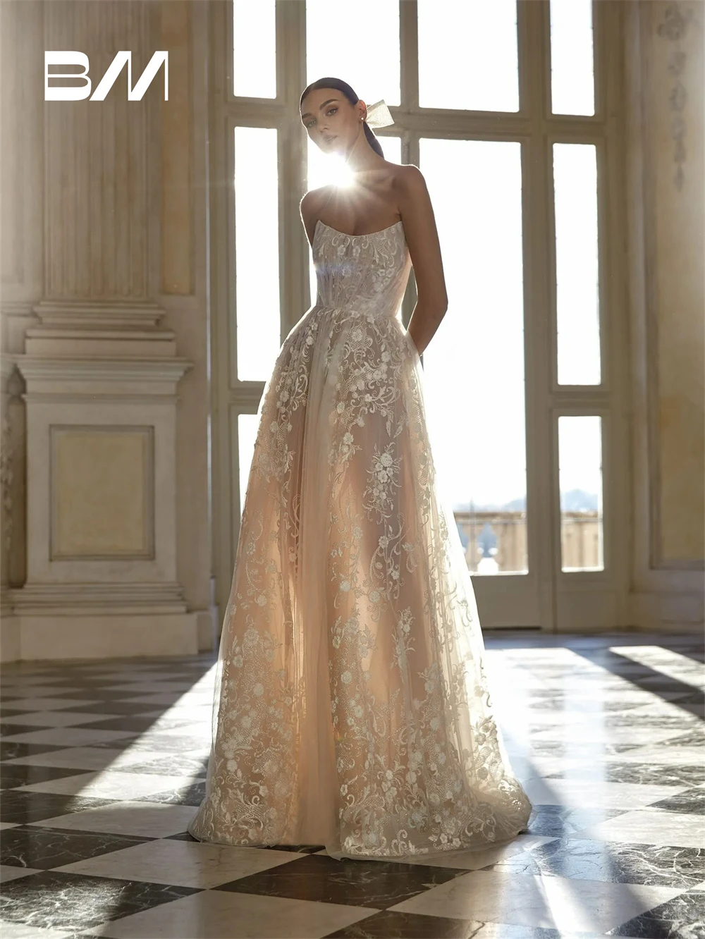 Robe de Mariée Longue en Tulle et Dentelle pour Femme, Fourreau, Sexy, Chic, sur Mesure, pour Patients, 2025