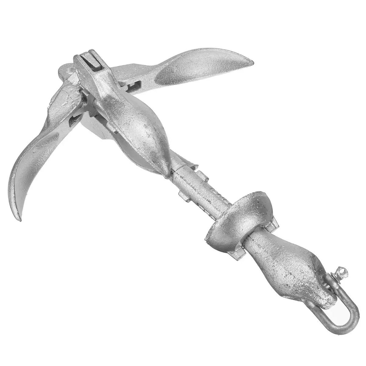 2.5KG/3.2KG Cast Aluminum Boat Folding Grapnel Anchor Docking Hardware For Marine Yacht Folding Anchor Kayak Canoe