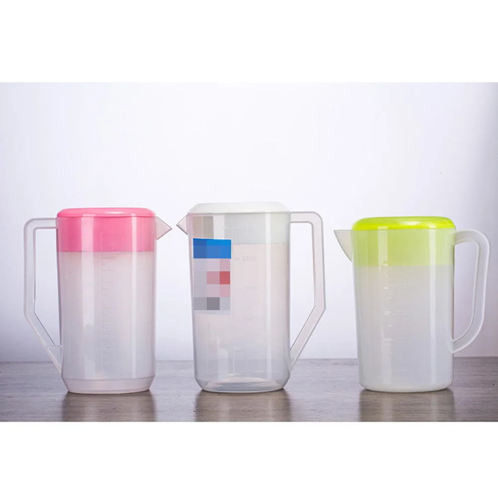 

Cold Water Bottle Jug Measuring Kettle Drinks Juice Pot Beverage Storage Container