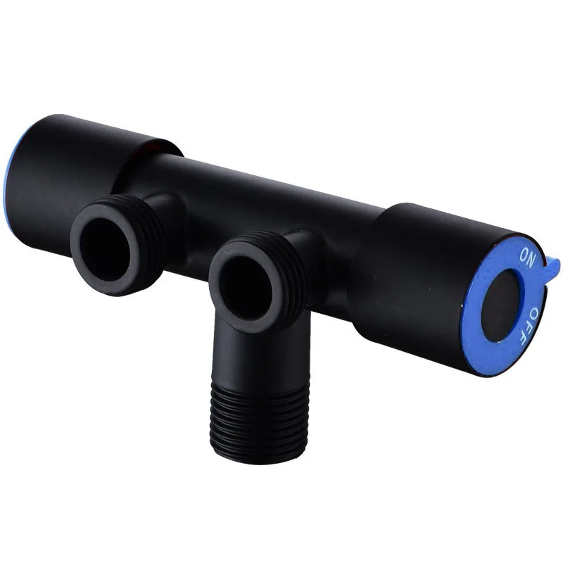 304 Stainless Steel 1 In 2 Out Double Handle Double Control Single Cold Spray Gun Faucet Paint Washing Machine Mop Pool Faucet