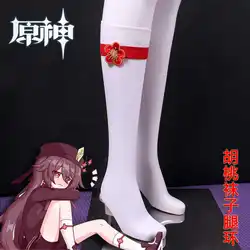 Genshin Impact hu tao Anime Women Over Knee Socks Lovely Xmas Cosplay Stockings Halloween Christmas
