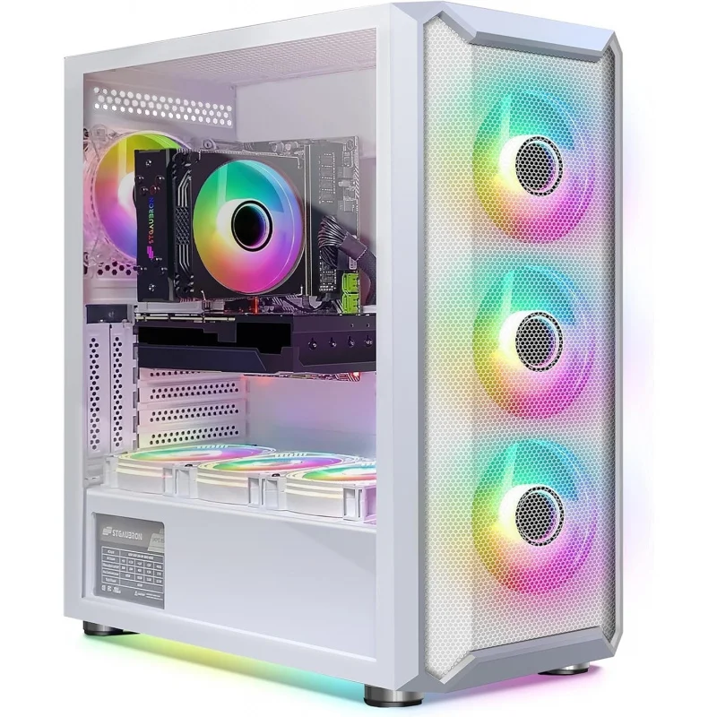 Игровой настольный компьютер, процессор Core i7-10700F до 4.8 ГГц, видеокарта GeForce RTX 3060Ti 8 ГБ, 32 ГБ DDR4, SSD 2 ТБ, Wi-Fi, Bluetooth 5.0