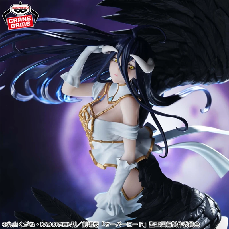 Figurine d'anime authentique BANDAI BANPRESTO EVOLVE-Empress of Darkness Overlord Albedo, figurine d'action, jouets de collection, modèle, cadeaux